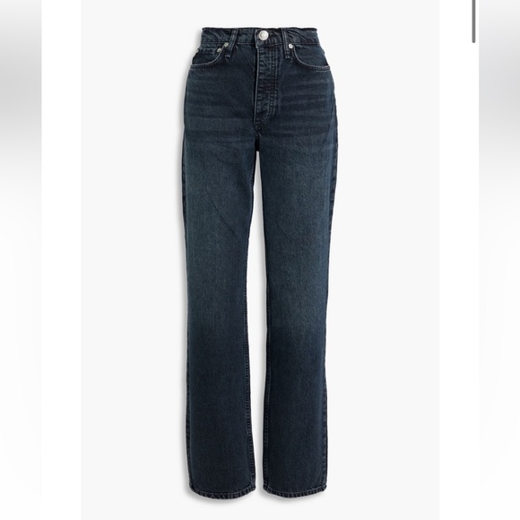 NWT Rag & Bone Alex High Rise Straight Jeans (Color Dekalb) (size 24) - Picture 4 of 10